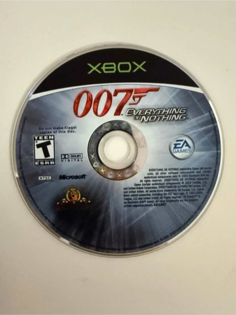 007: Everything or Nothing – Xbox Original Game (Complete w/ Case & Disc)